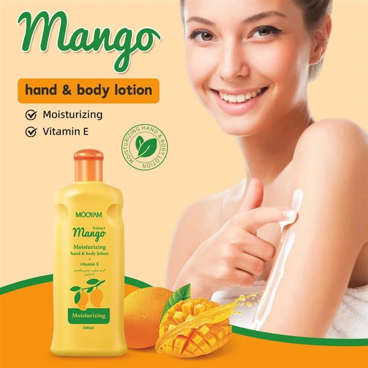 Private Label Body And Hand Whitening Mango Lotion Vitamin E Moisturizing Brightening Body Lotion suppliers
